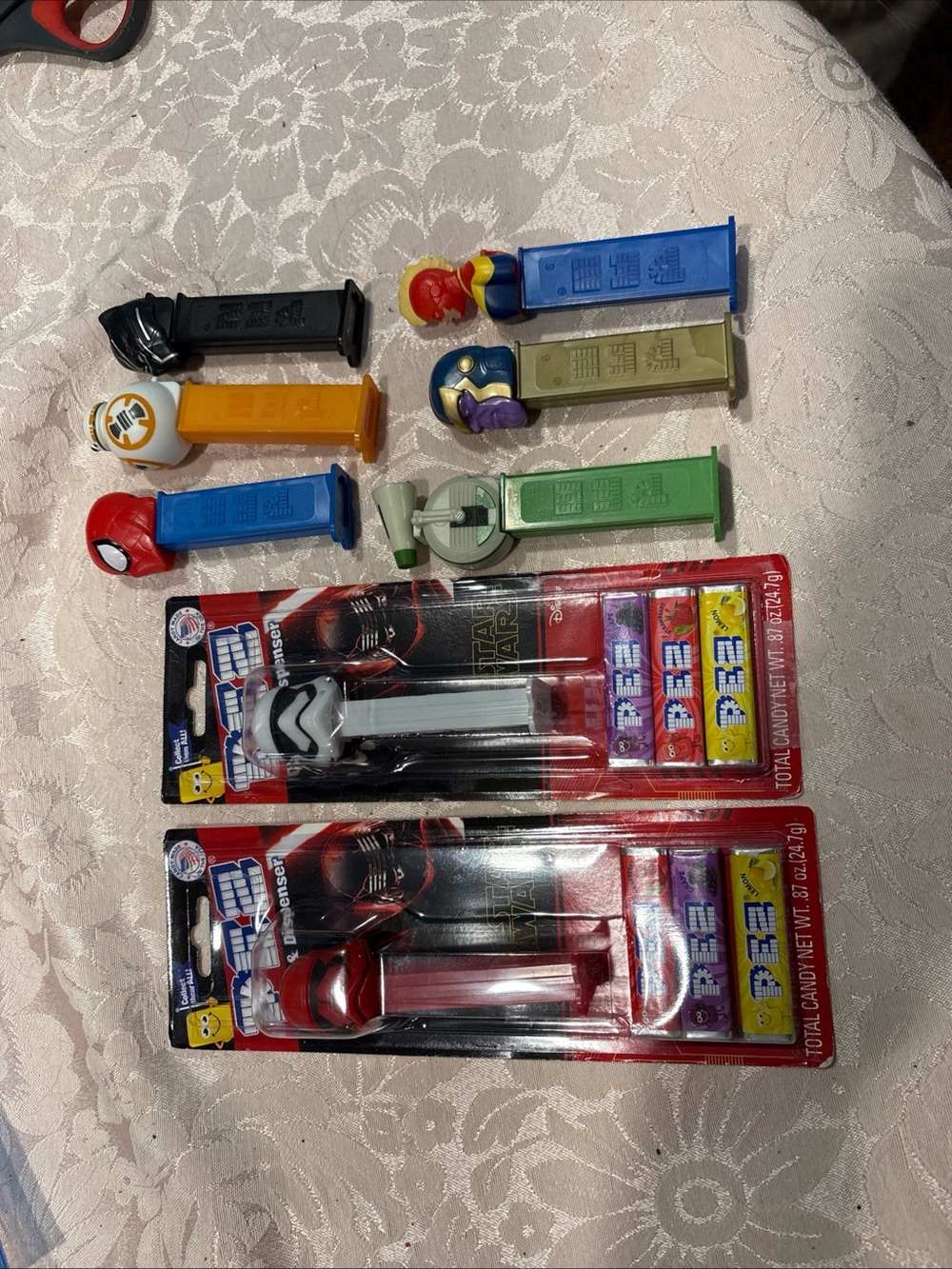 PEZ Candy Star Wars & MarvePEZ Candy Star Wars & Marvel Action Figure Dispensers